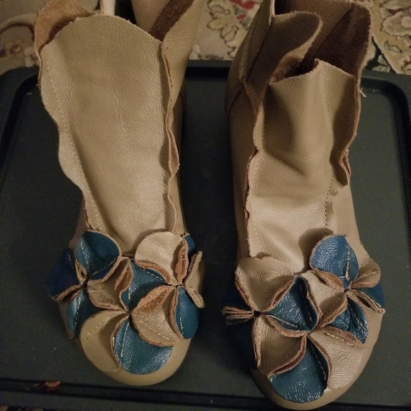 Socofy Shoes - Leather shoes/booties